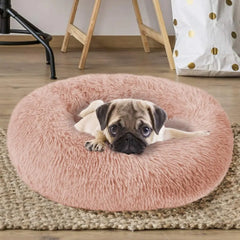 Calming Anti-Anxiety Donut Bed for Dogs and Cats